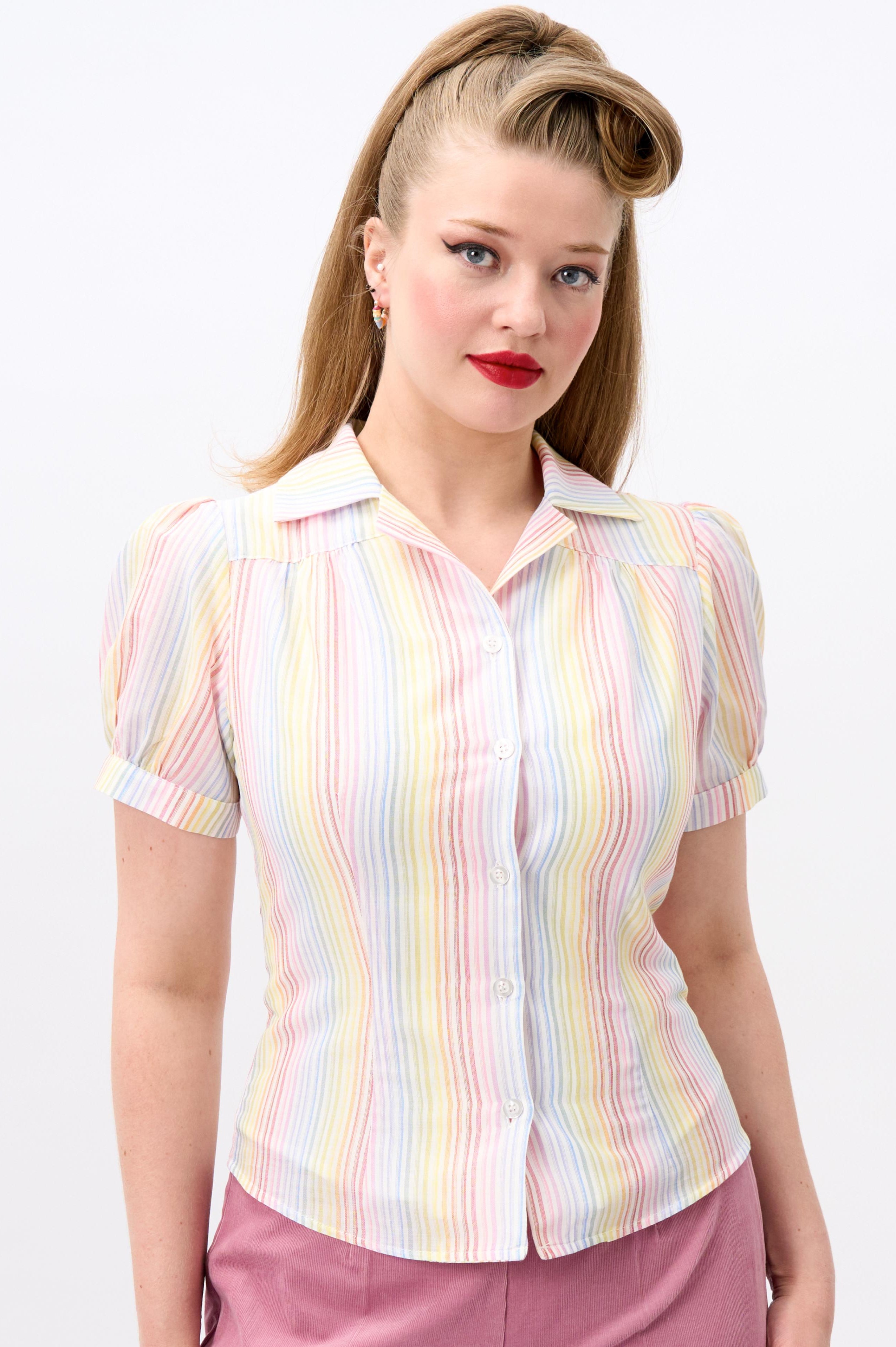 Luana Sherbet Stripe Shirt