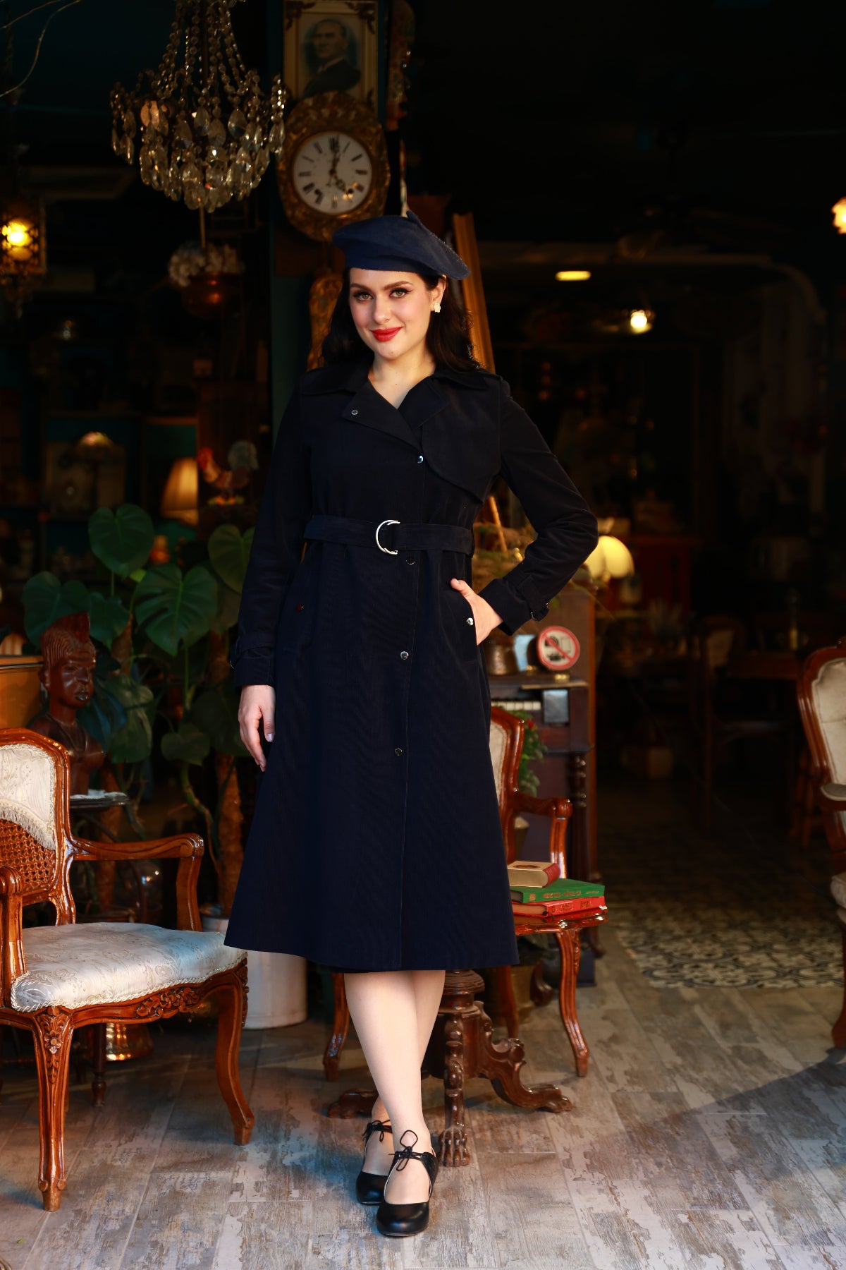 Maribel Retro Trench Coat