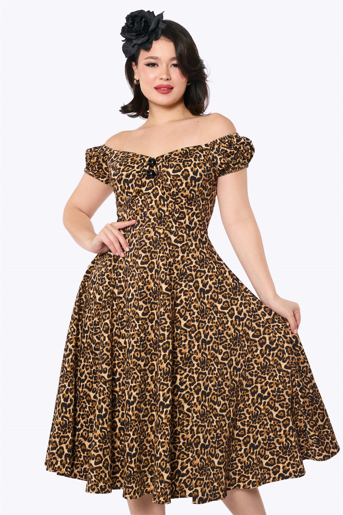 Dolores Leopard Doll Dress