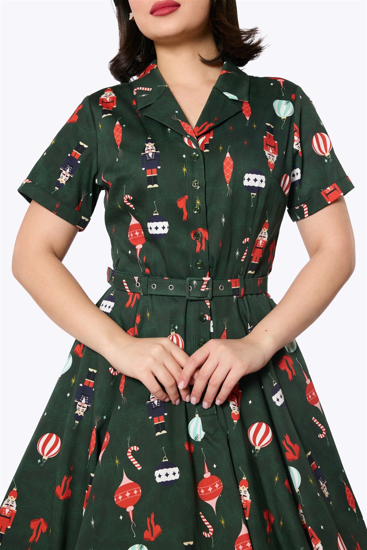 Caterina Christmas Tree Swing Dress
