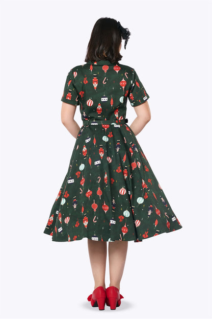 Caterina Christmas Tree Swing Dress