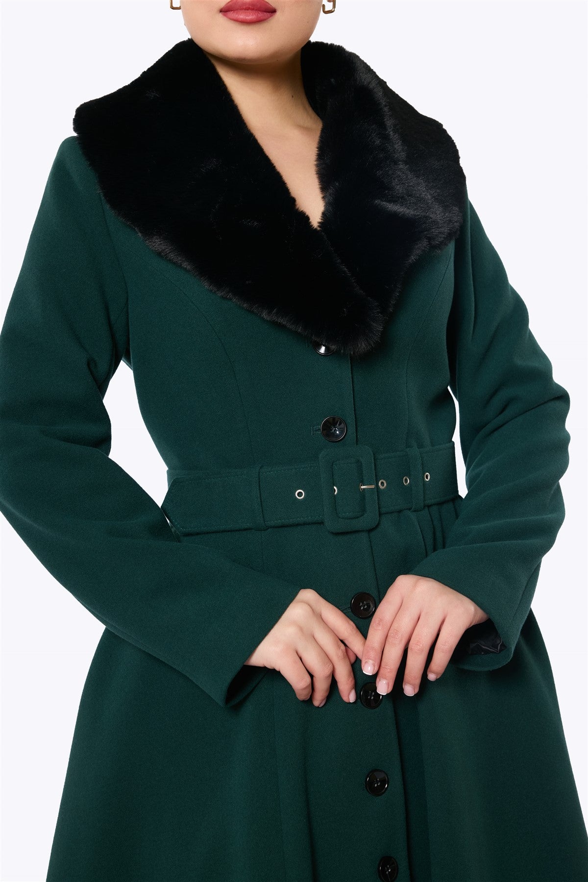 Grace Princess Green Swing Coat