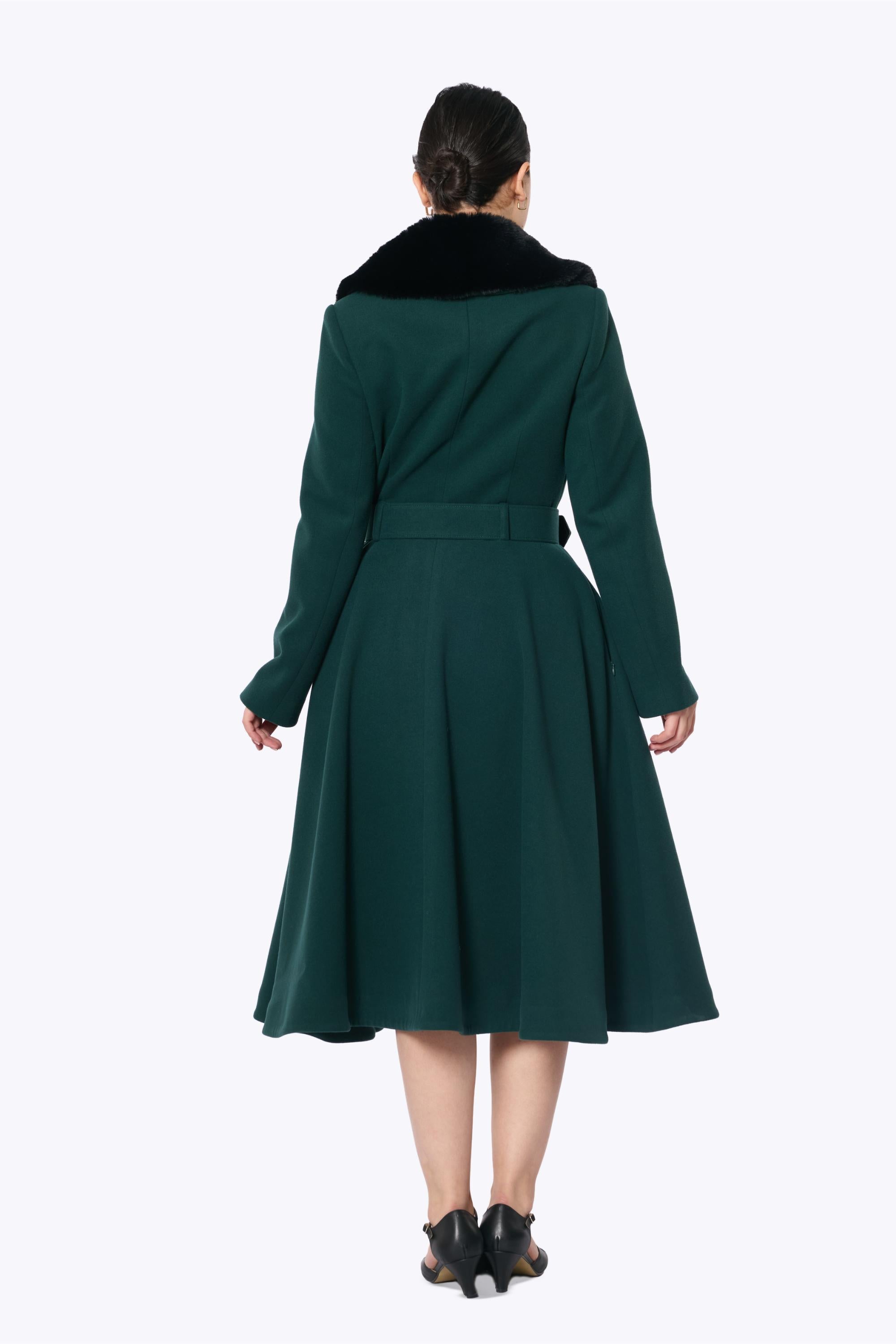 Grace Princess Green Swing Coat
