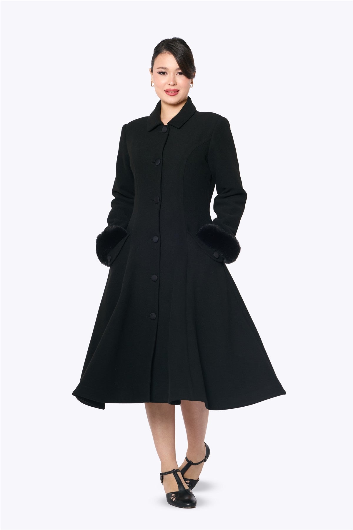 Anoushka Black Coat