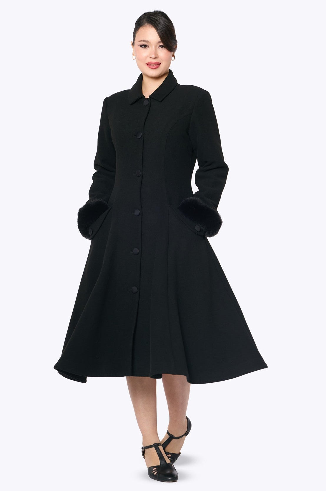 Anoushka Black Coat