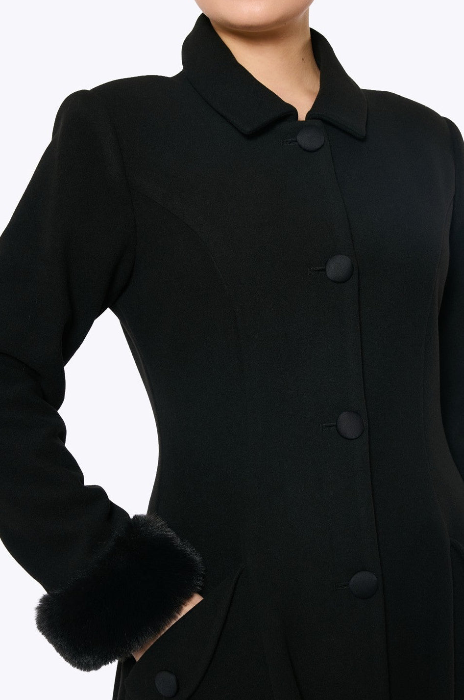 Anoushka Black Coat