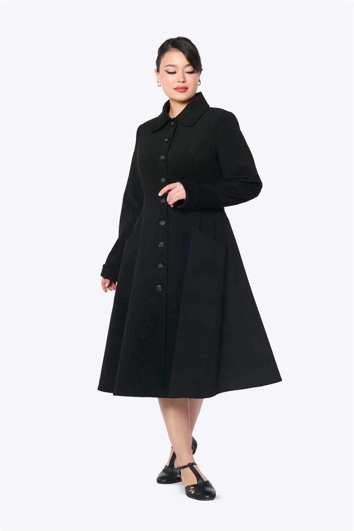 Greta Divine Elegance Black Coat