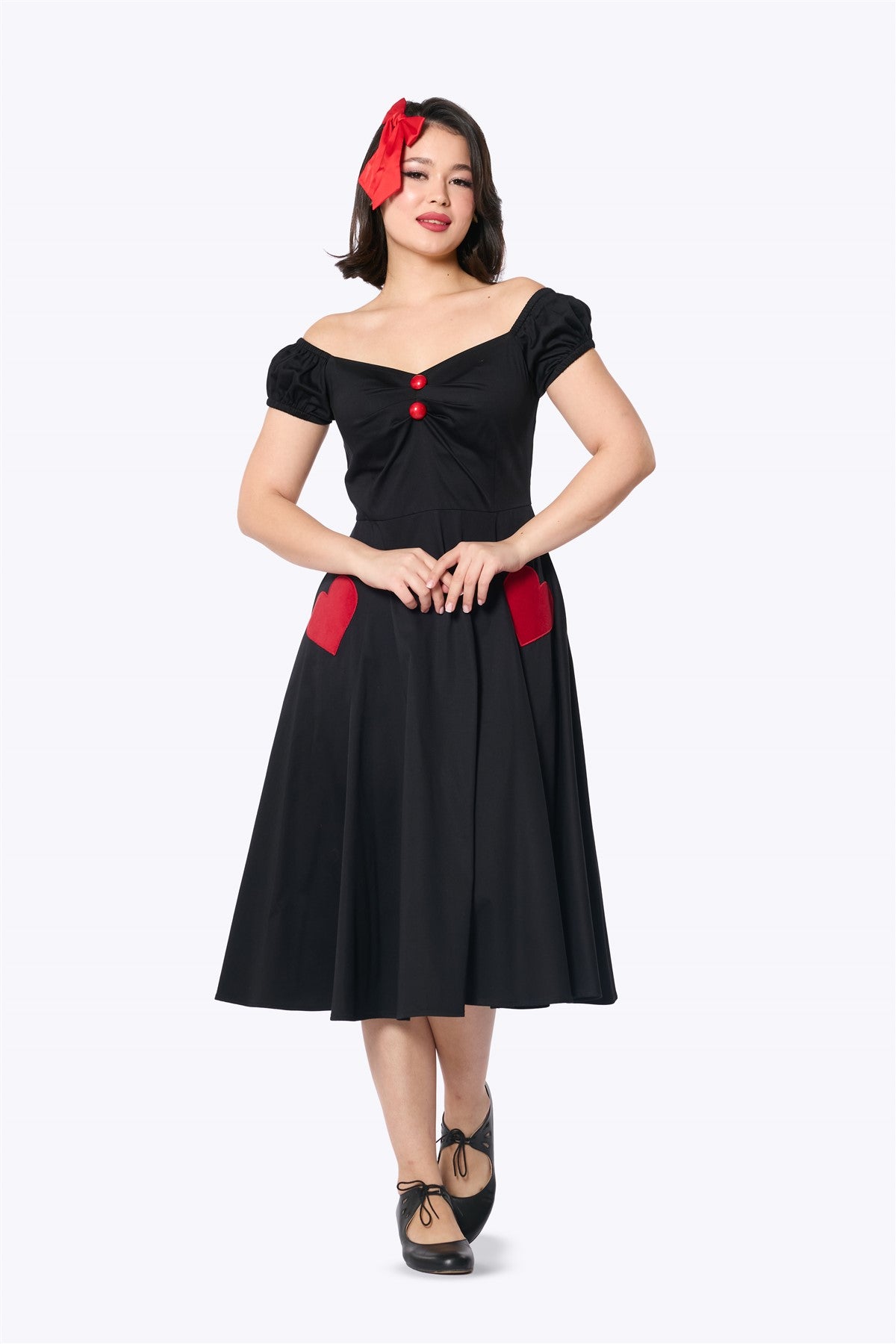 Dolores Red Heart Doll Dress