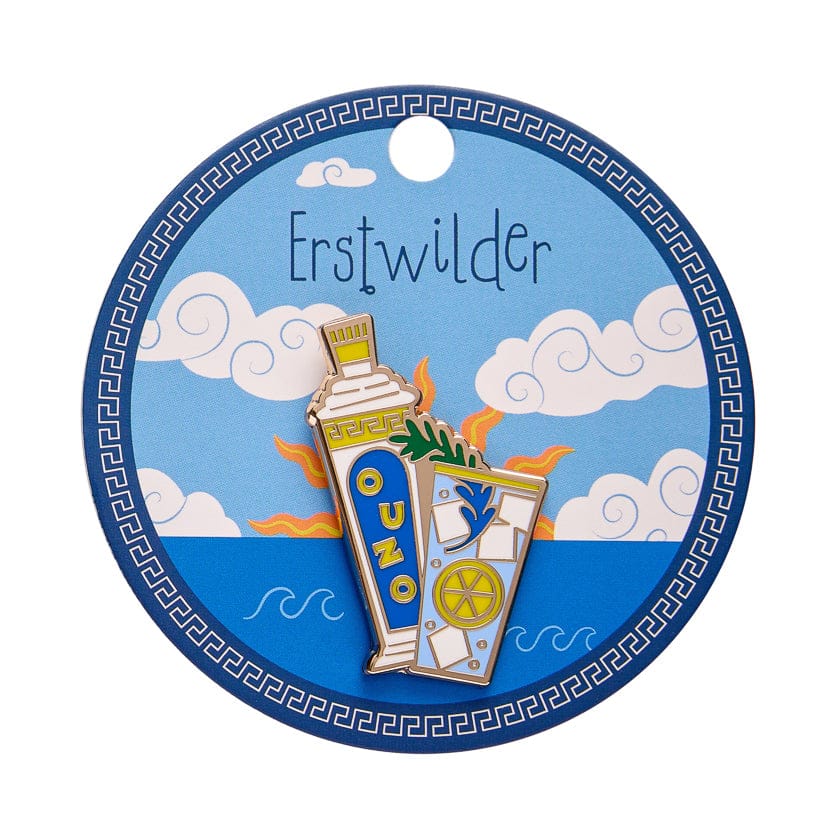 Erstwilder Opa! Ouzo Enamel Pin