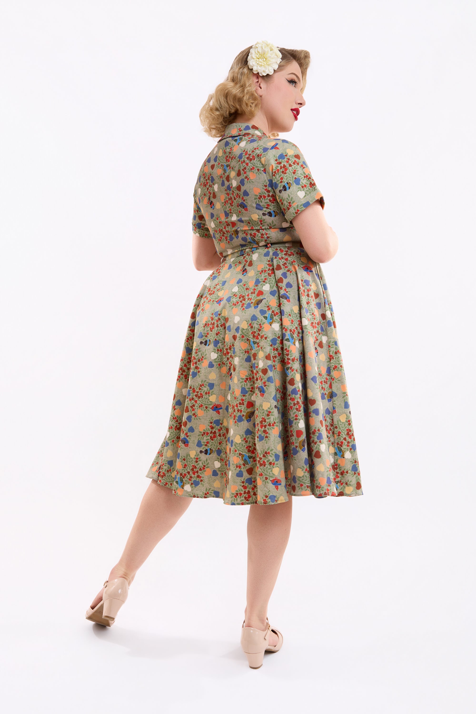 Caterina Love Birds Swing Dress