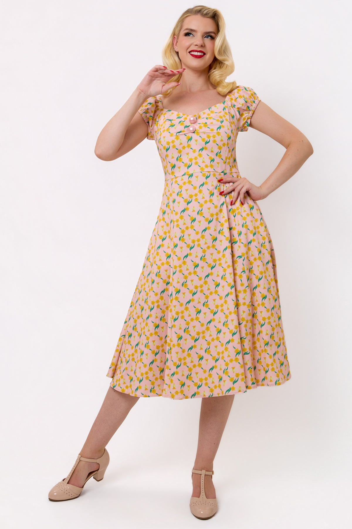 Dolores Daffodil Darling Swing Dress