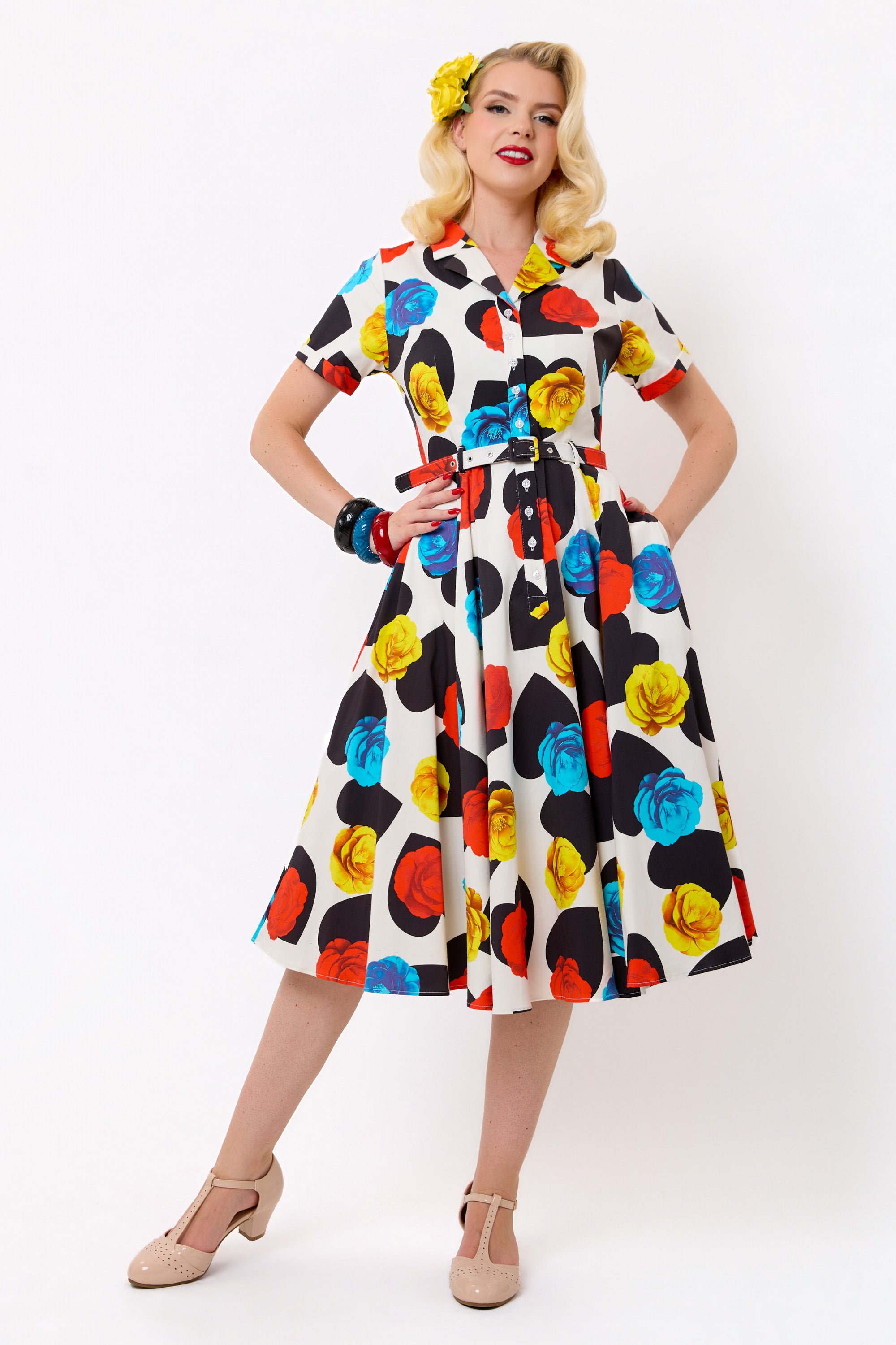 Caterina Heart in Bloom Swing Dress