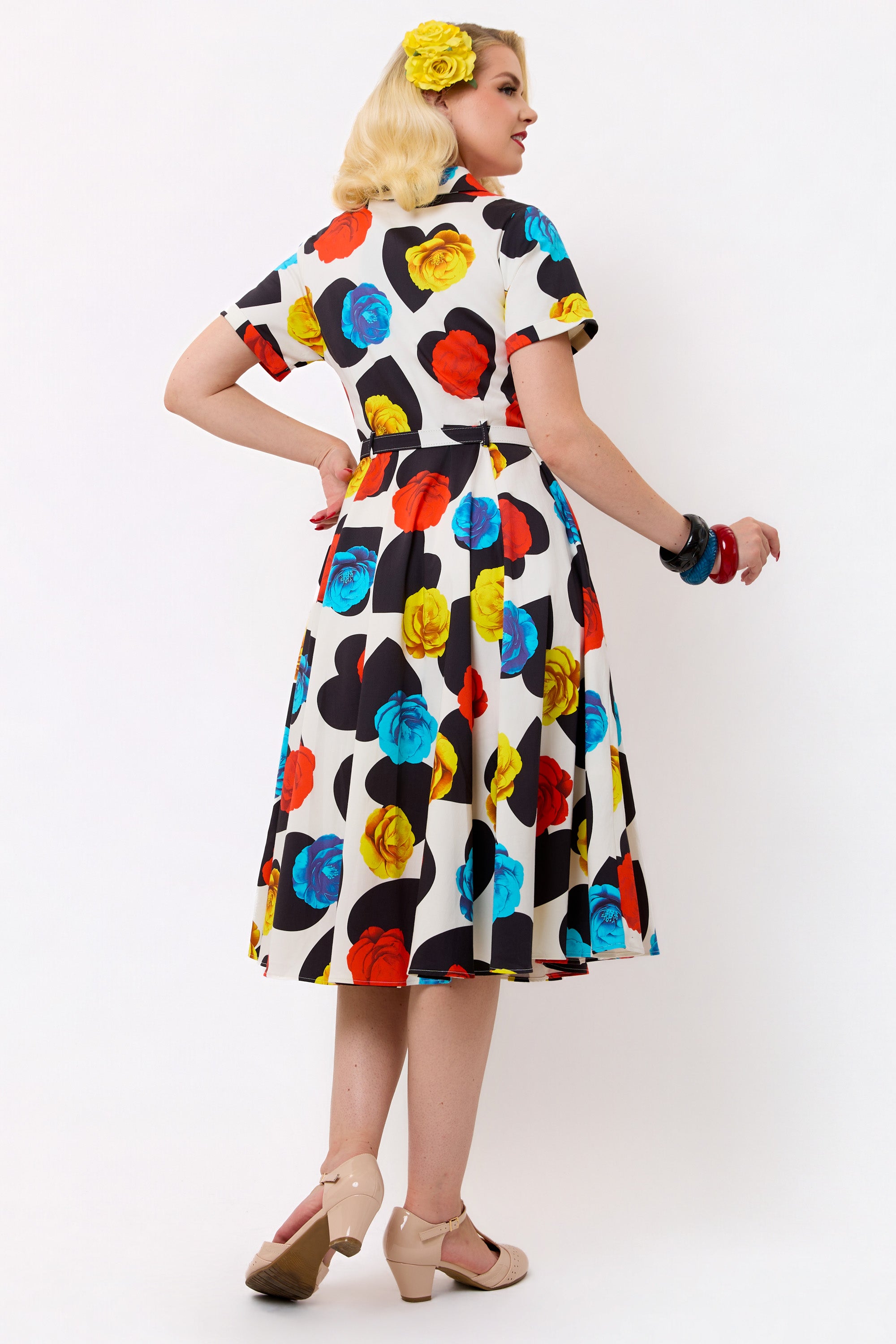 Caterina Heart in Bloom Swing Dress