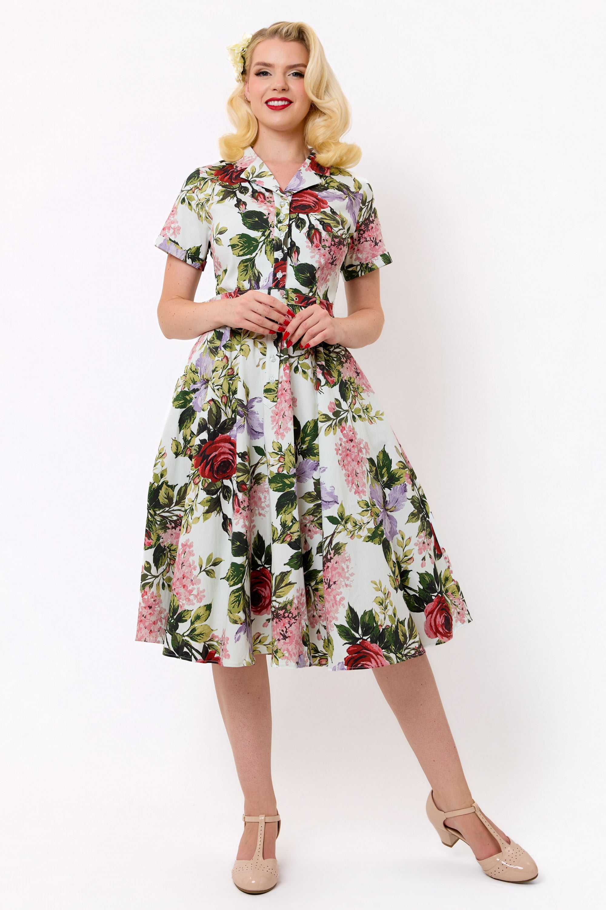 Caterina Rose Garden Swing Dress