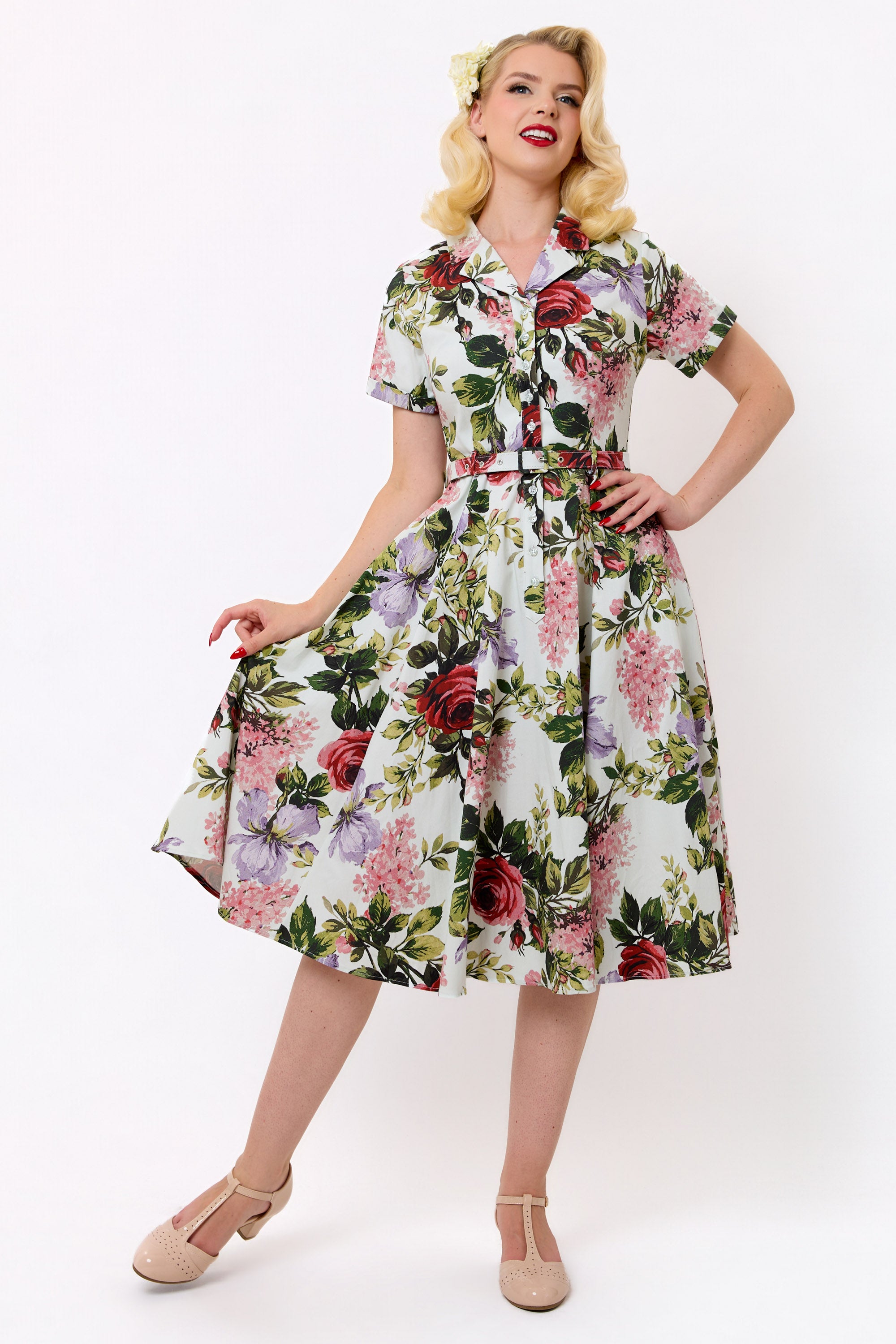 Caterina Rose Garden Swing Dress