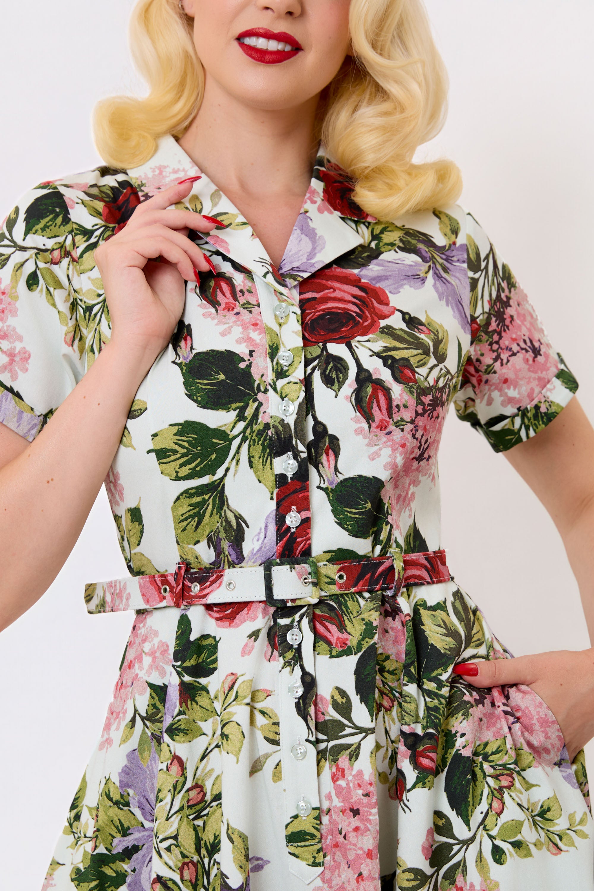Caterina Rose Garden Swing Dress
