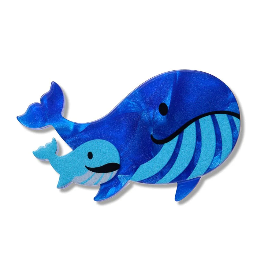 Erstwilder Whales Simplified Mini Brooch