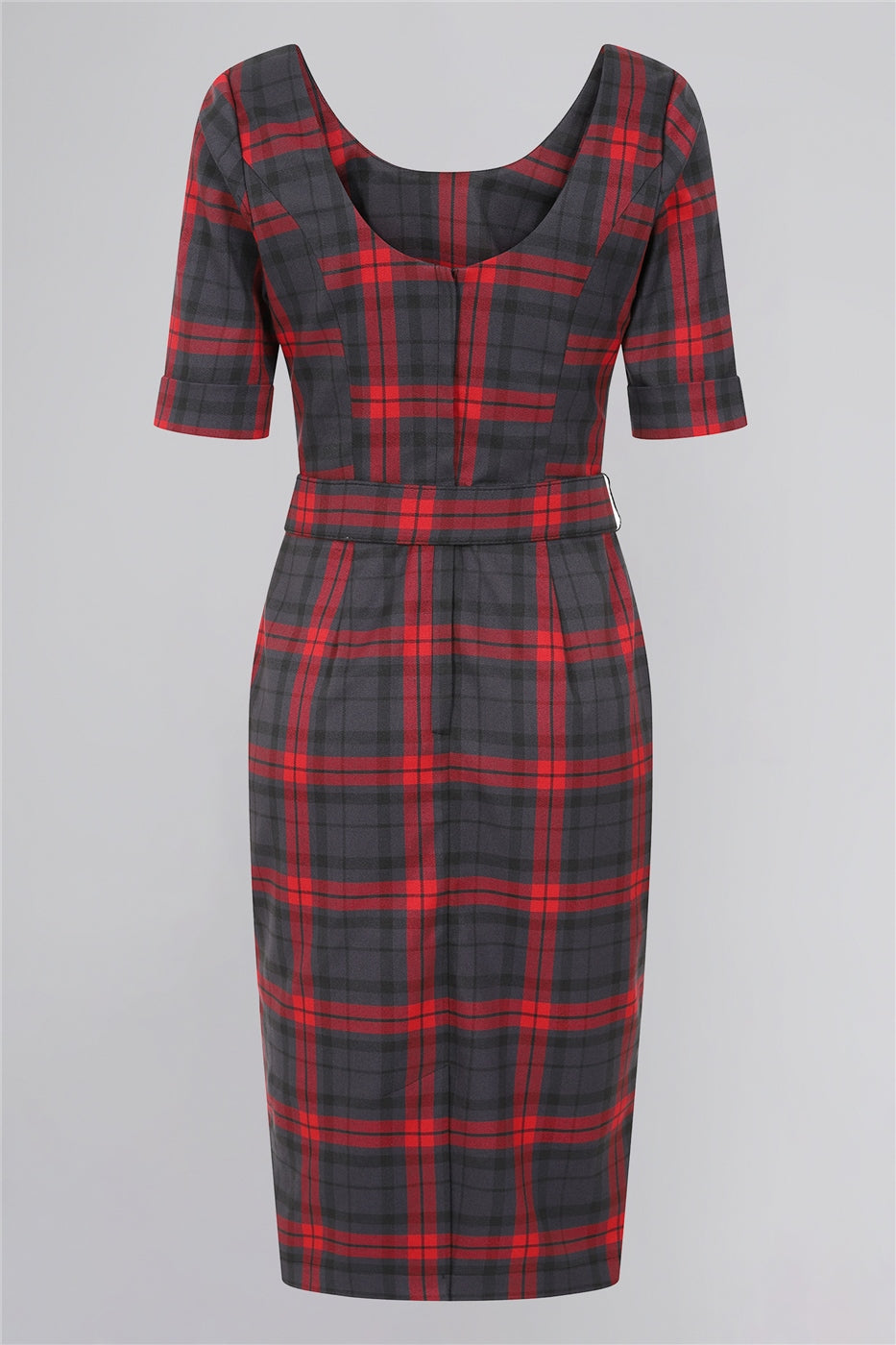 June Smoky Check Pencil Dress
