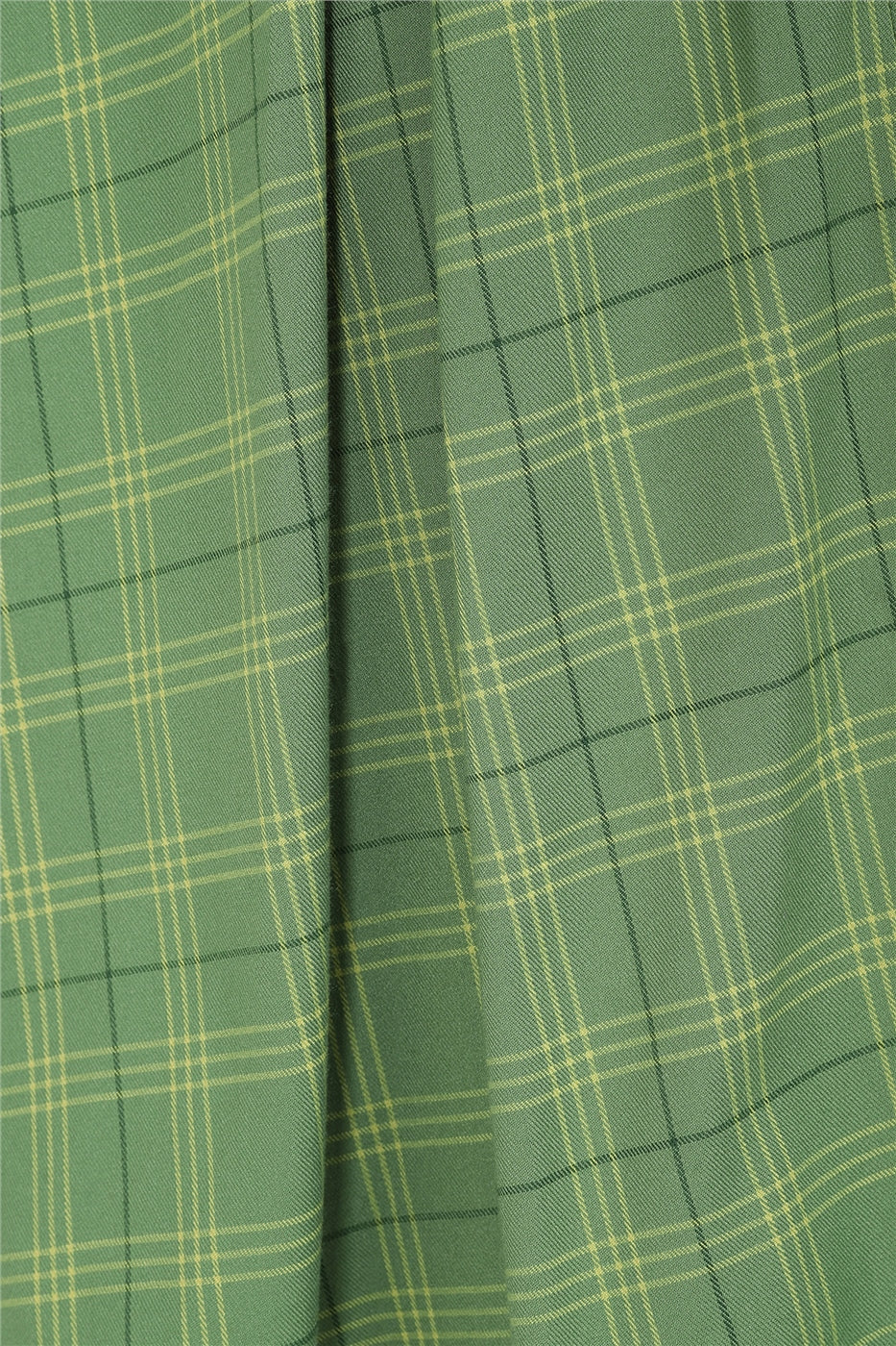 Marika Leaf Check Swing Dress