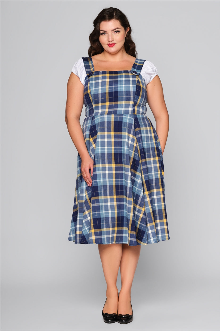 Eloise Moonlight Check Swing Dress