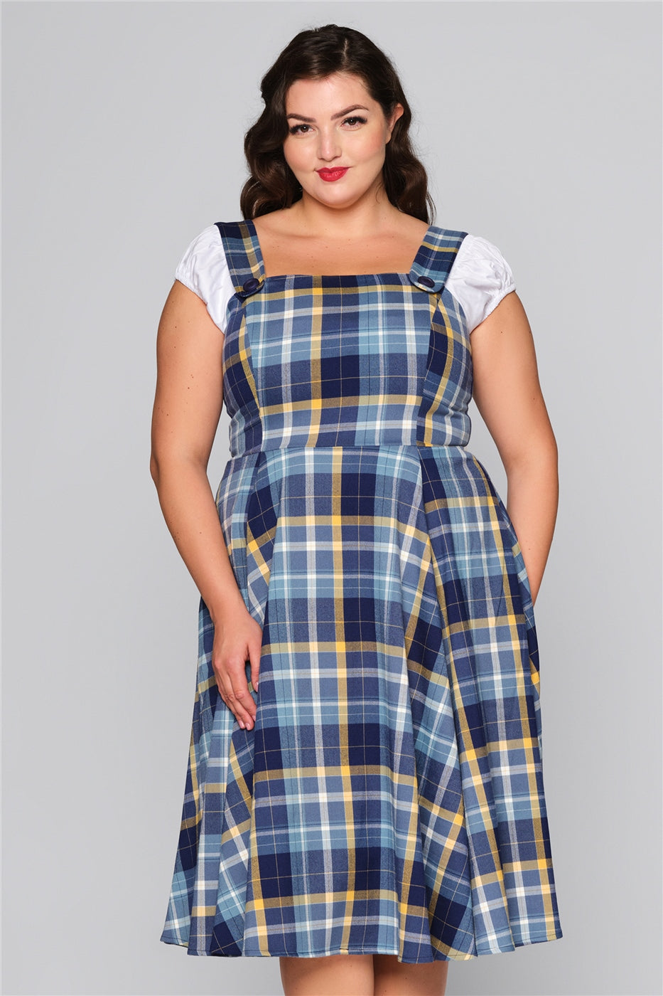 Eloise Moonlight Check Swing Dress