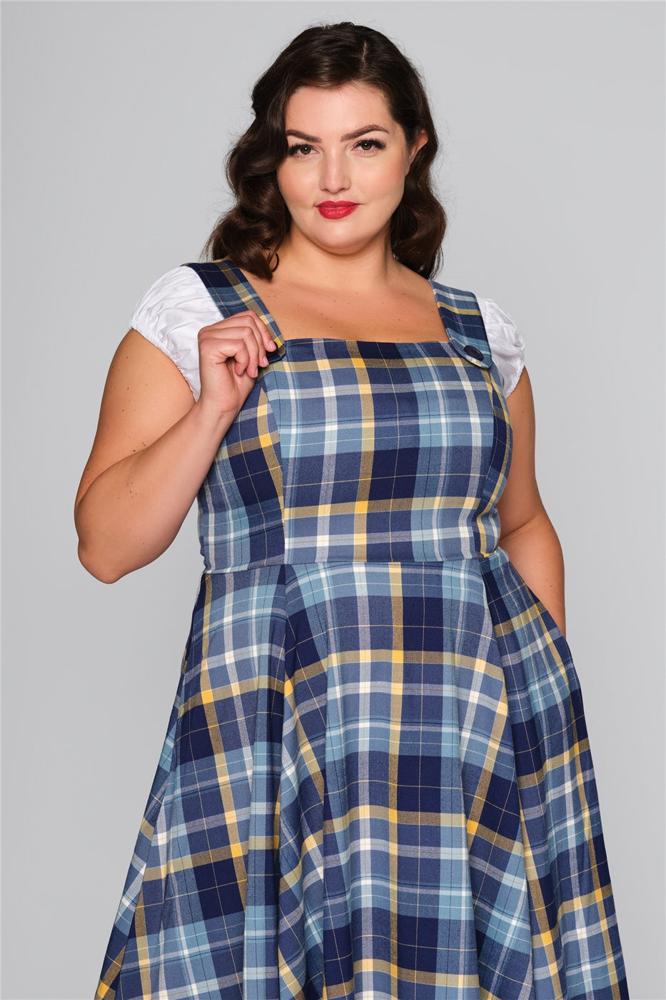 Eloise Moonlight Check Swing Dress