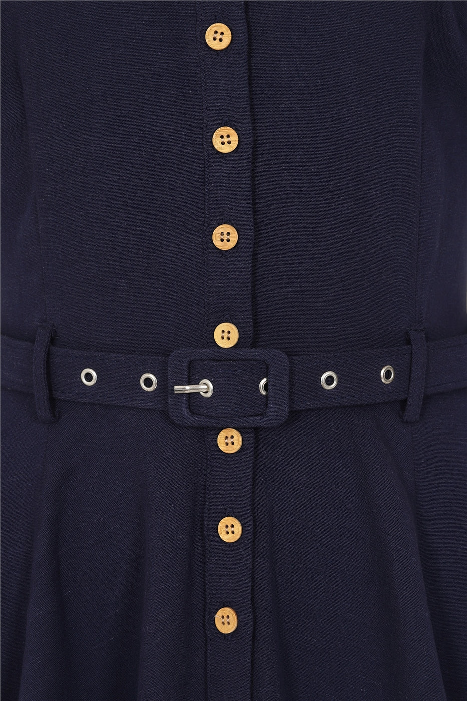 Caterina Linen Blend Swing Dress