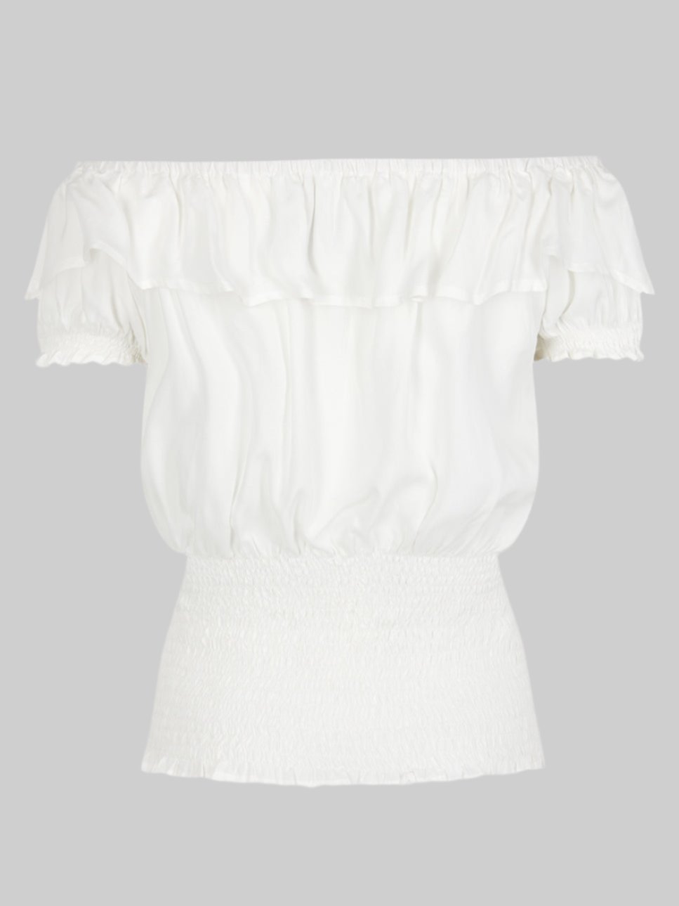 Bebe Plain Gypsy Top