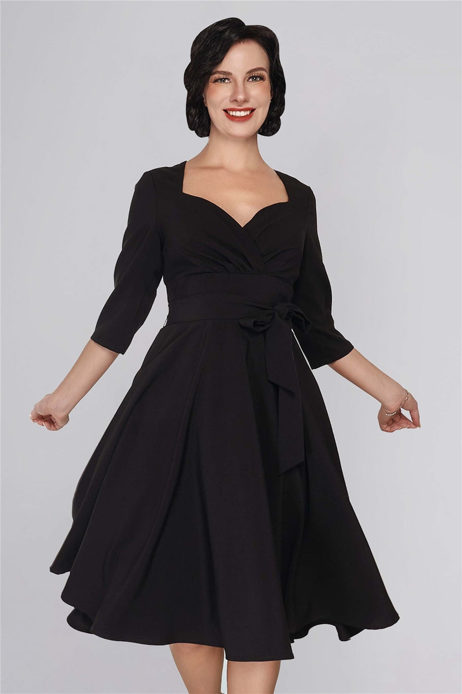 Rita Long Sleeve Flared Dress
