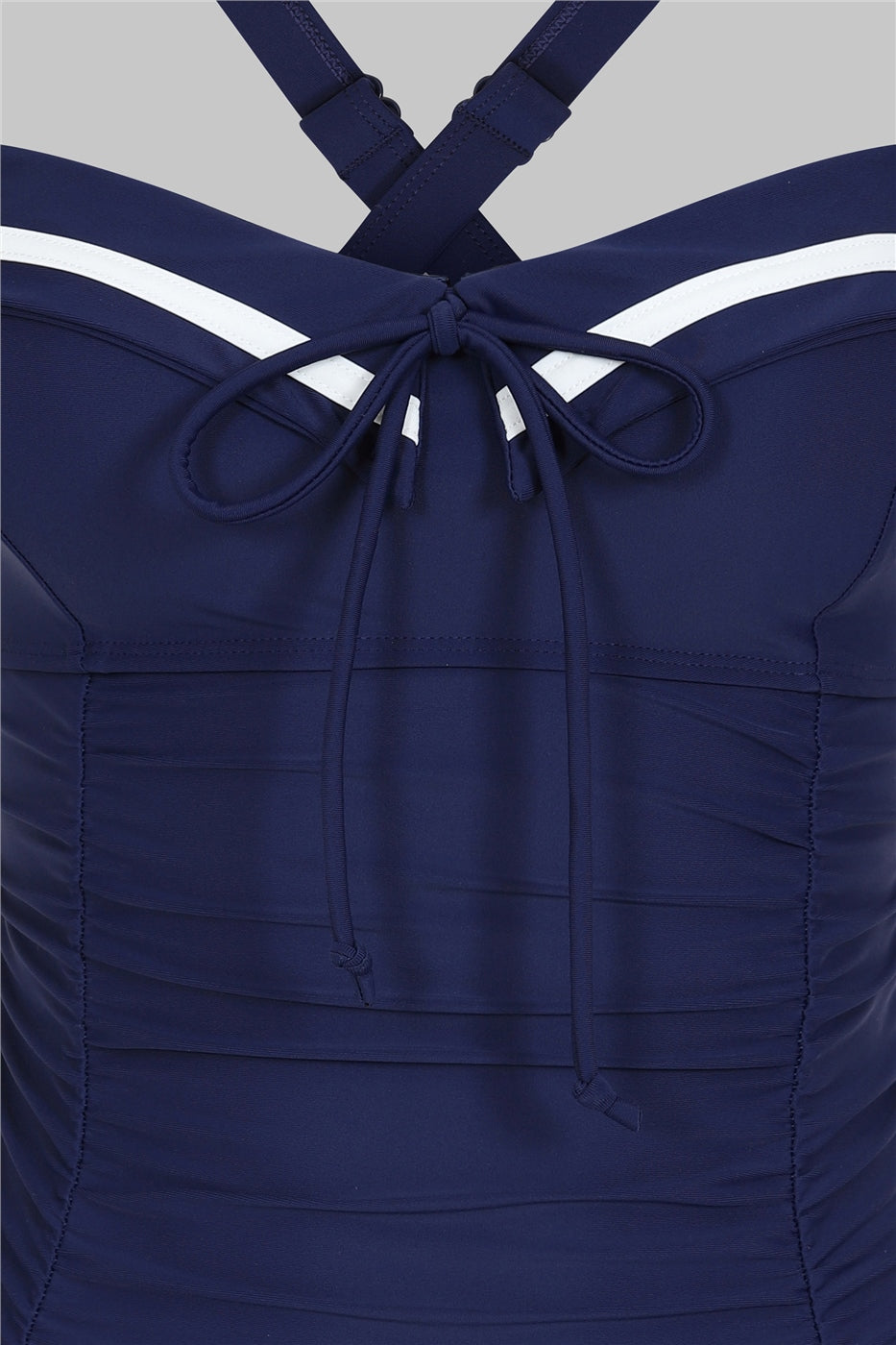 Sailor Folded Collar Swimsuit