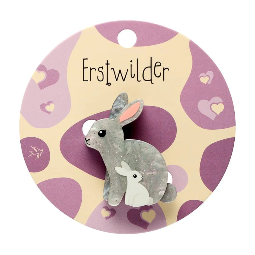 Erstwilder Bunnies Simplified Mini Brooch