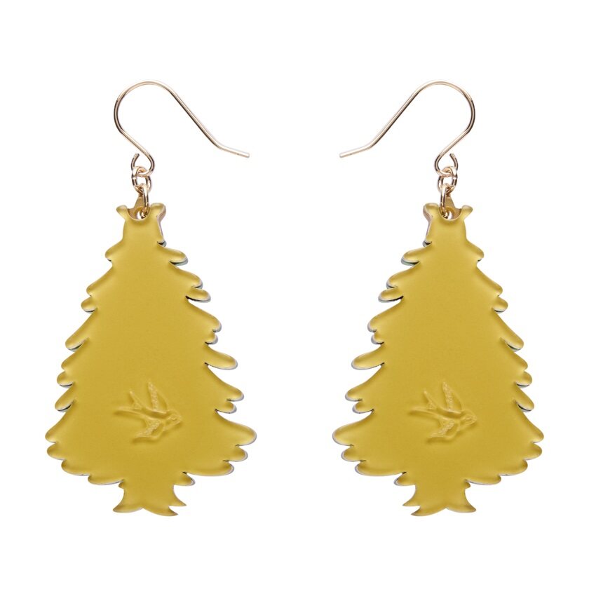 Christmas Tree Centre-Piece Drop Earrings