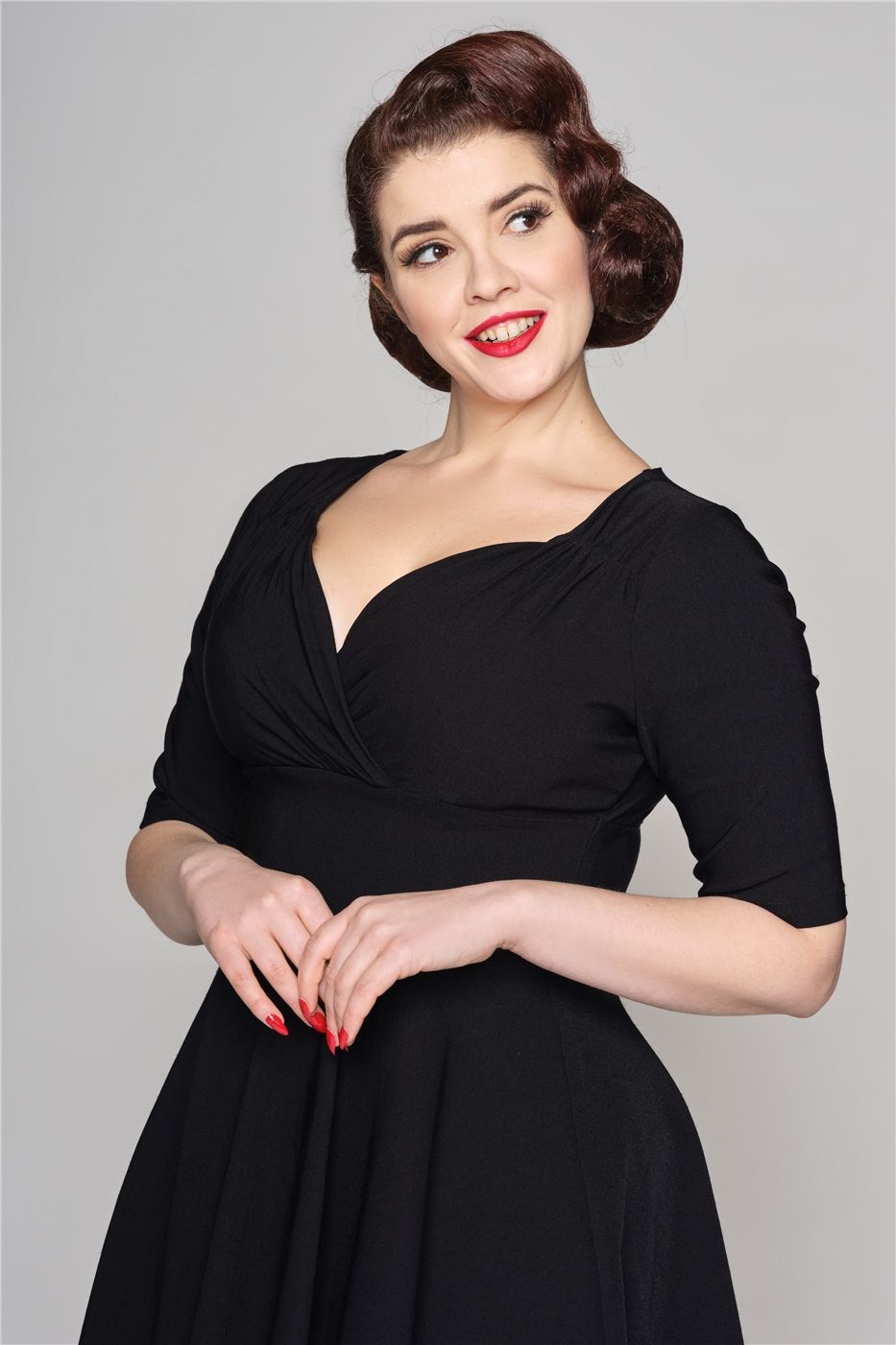 Trixie Black Swing Dress