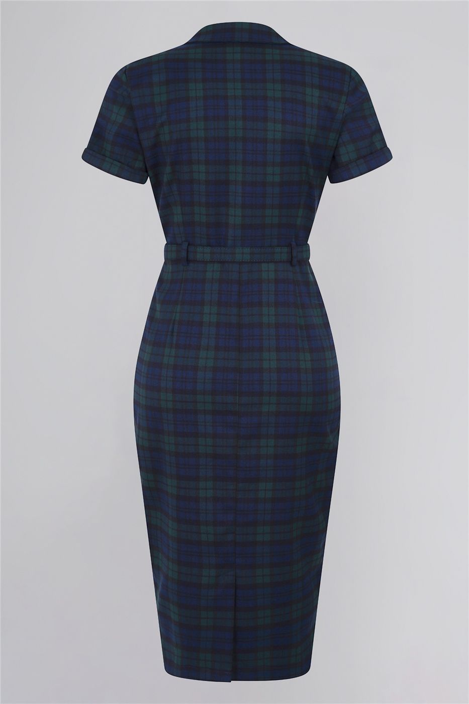 Caterina Blackwatch Check Pencil Dress