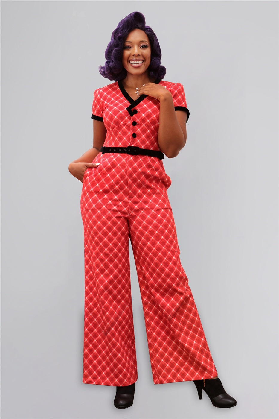Meredy Holiday Romance Jumpsuit