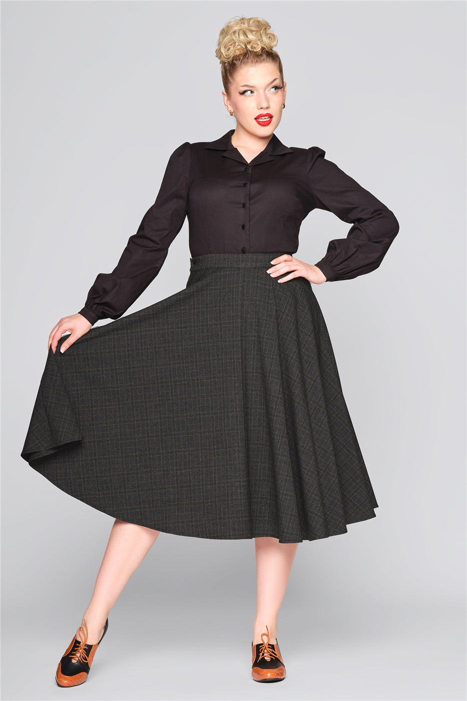 Professor Heritage Check Skirt