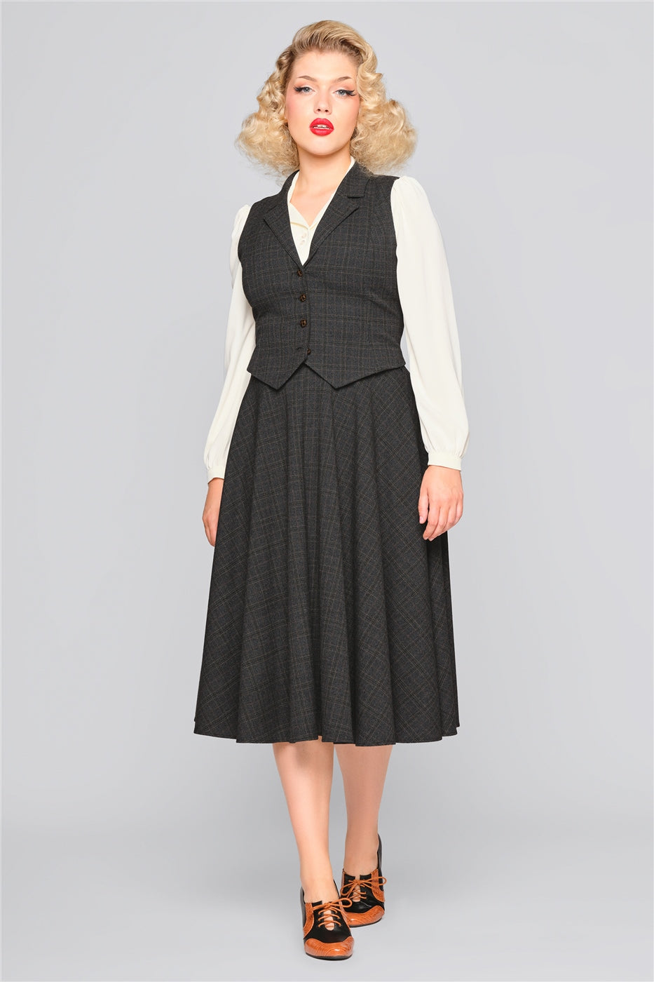 Professor Heritage Check Waistcoat