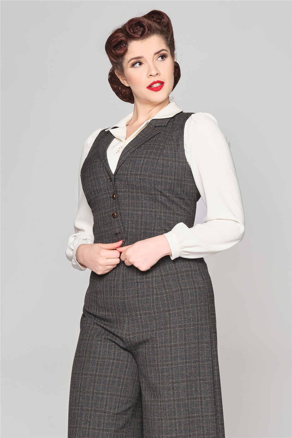 Professor Heritage Check Waistcoat