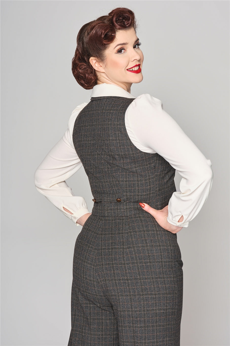 Professor Heritage Check Waistcoat