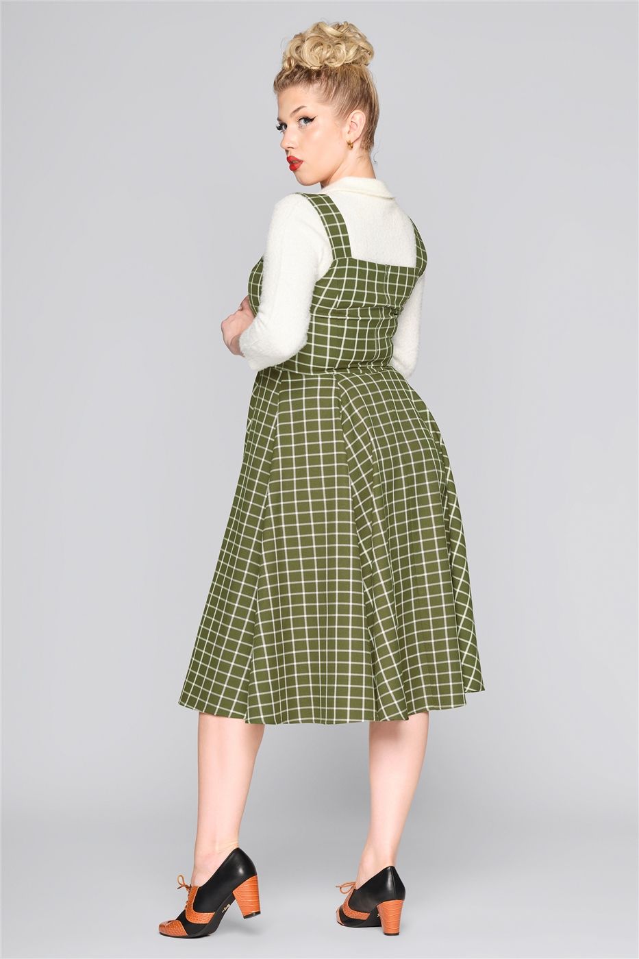 Eloise Acres Check Swing Dress