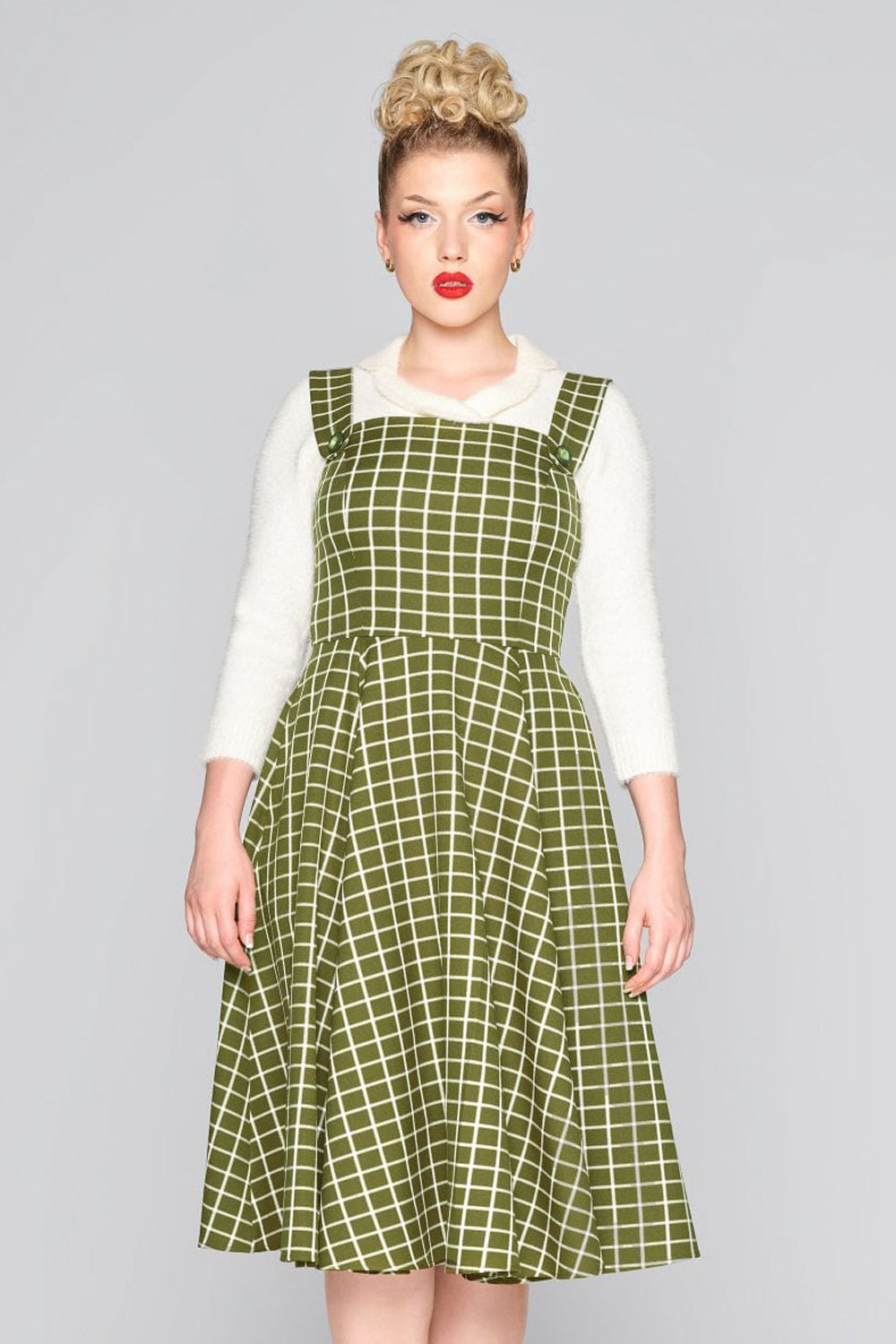 Eloise Acres Check Swing Dress