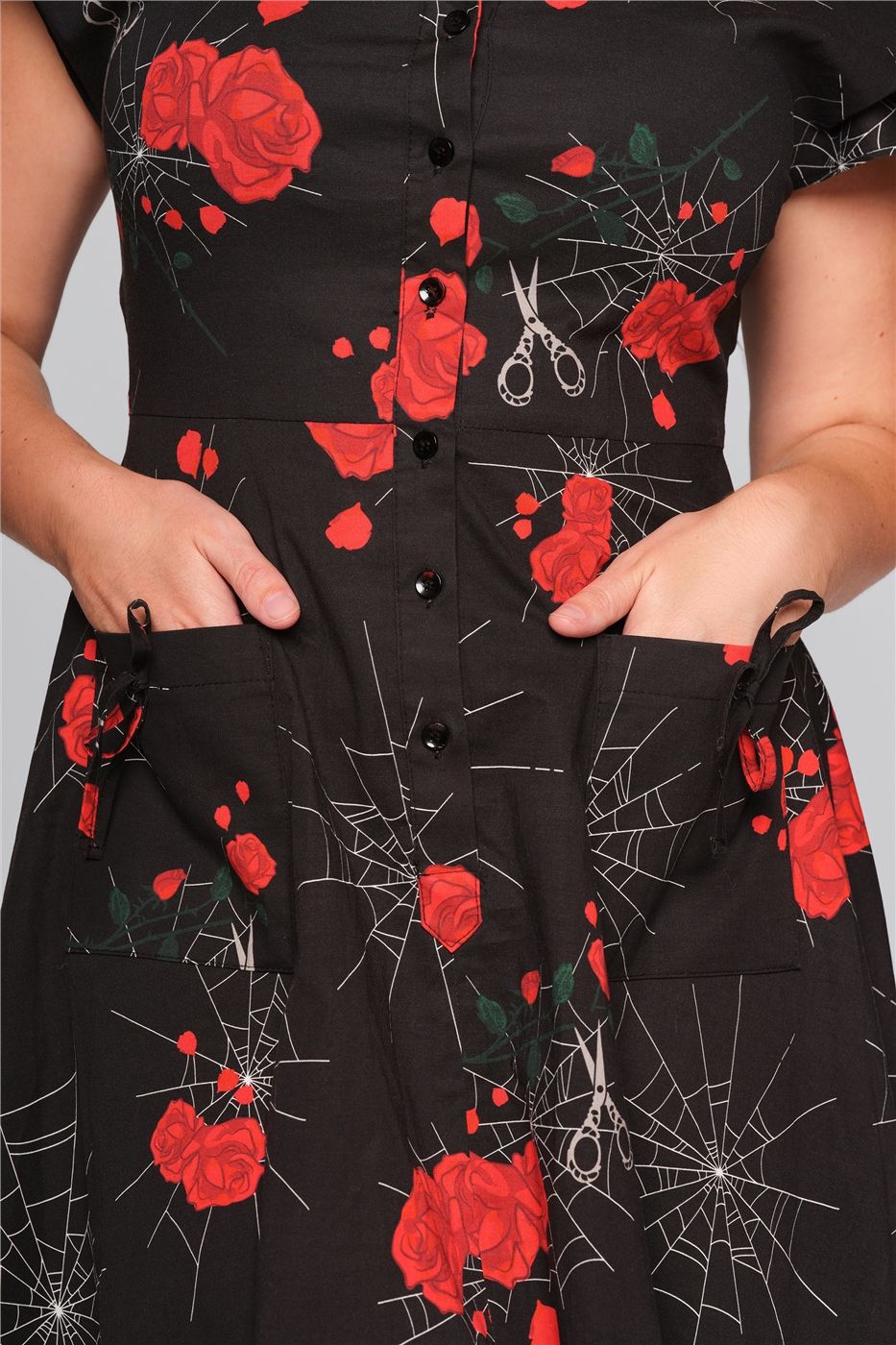 Liza Spinners Web Flared Dress