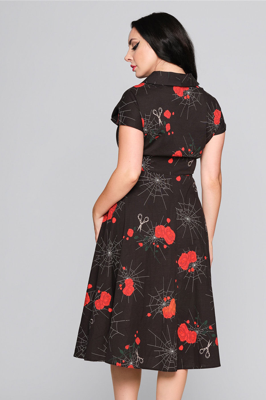 Liza Spinners Web Flared Dress