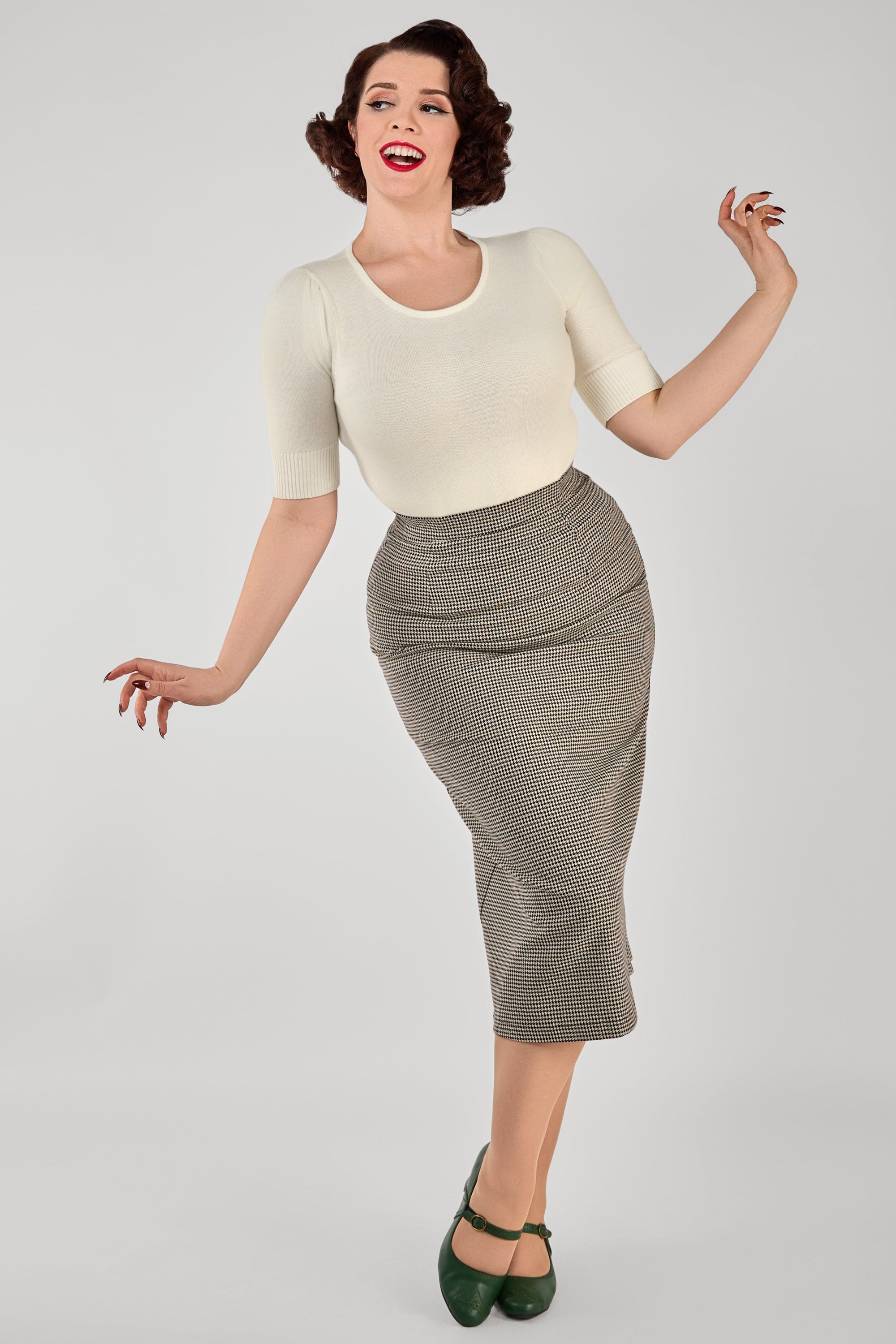 Posey Puppytooth Skirt