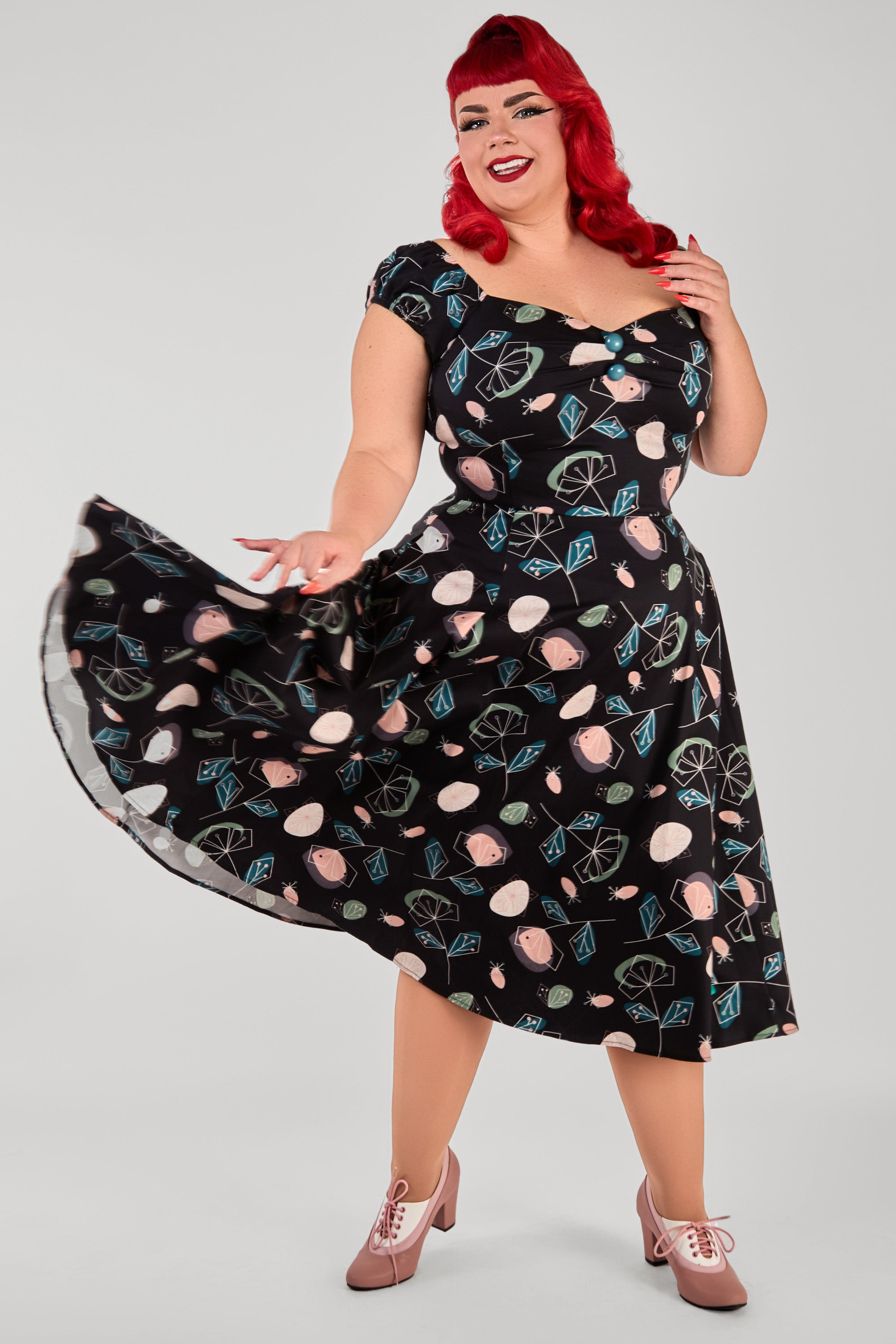 Dolores Atomic Floral Doll Dress