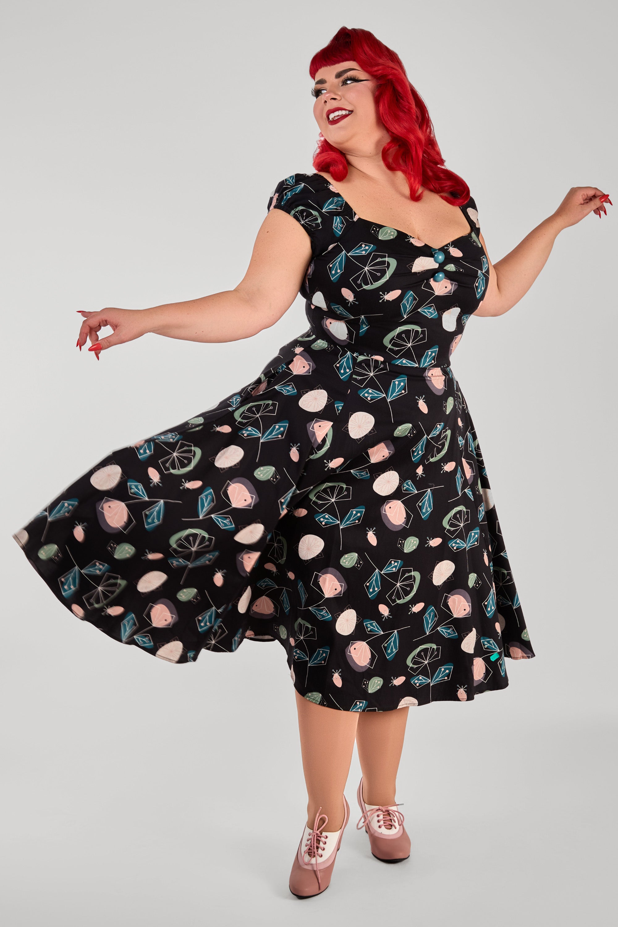 Dolores Atomic Floral Doll Dress