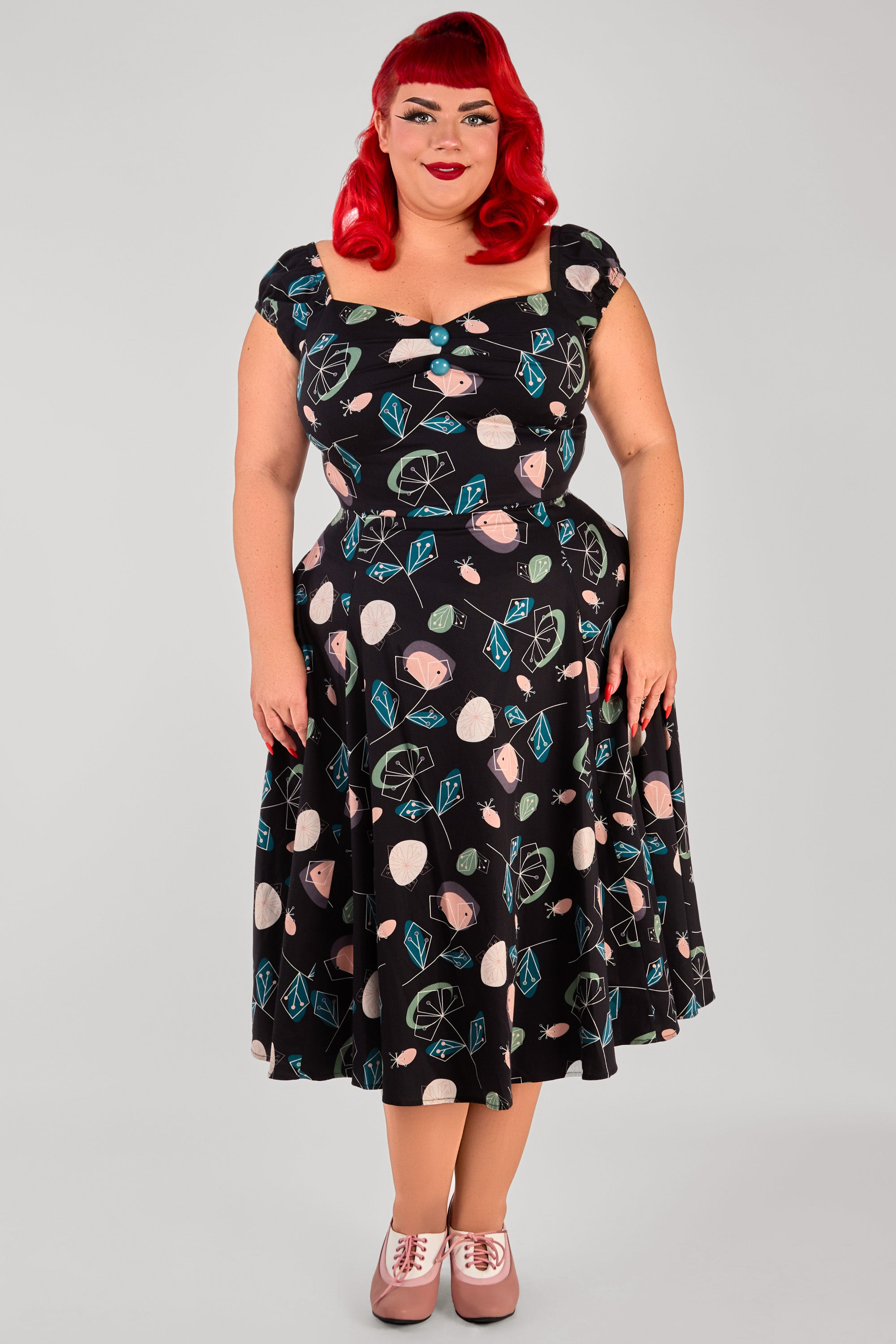 Dolores Atomic Floral Doll Dress