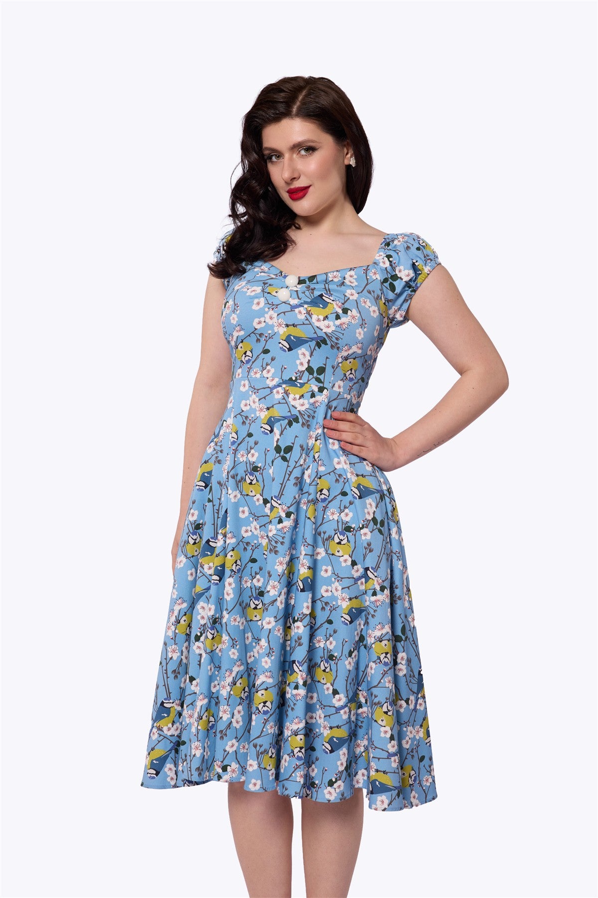 Dolores Blossom Birds Doll Dress