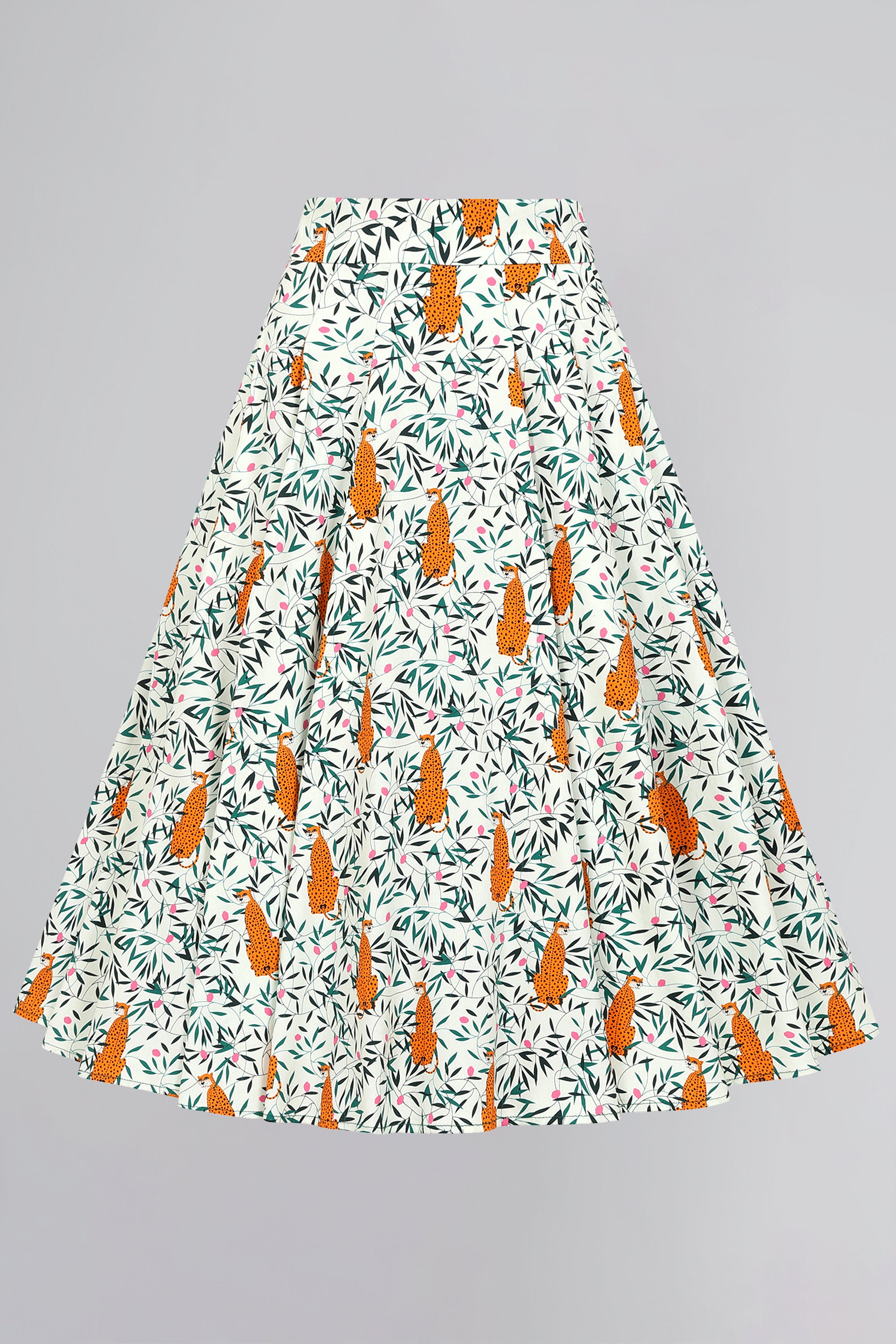 Astrid Tropical Leopard Skirt
