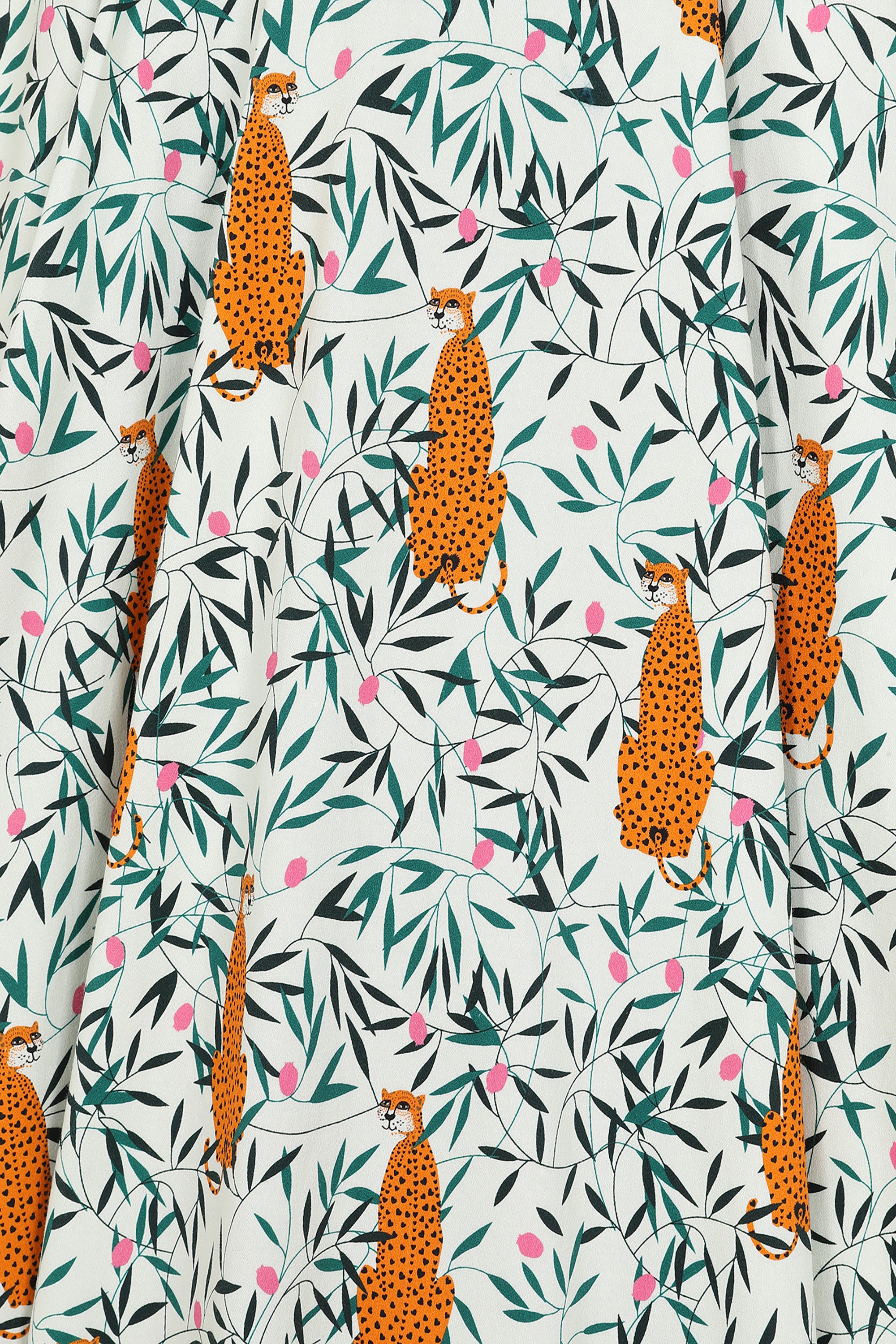 Astrid Tropical Leopard Skirt